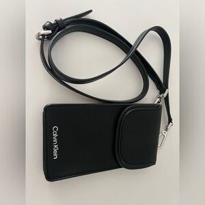 Calvin Klein Black Crossbody Phone Case
